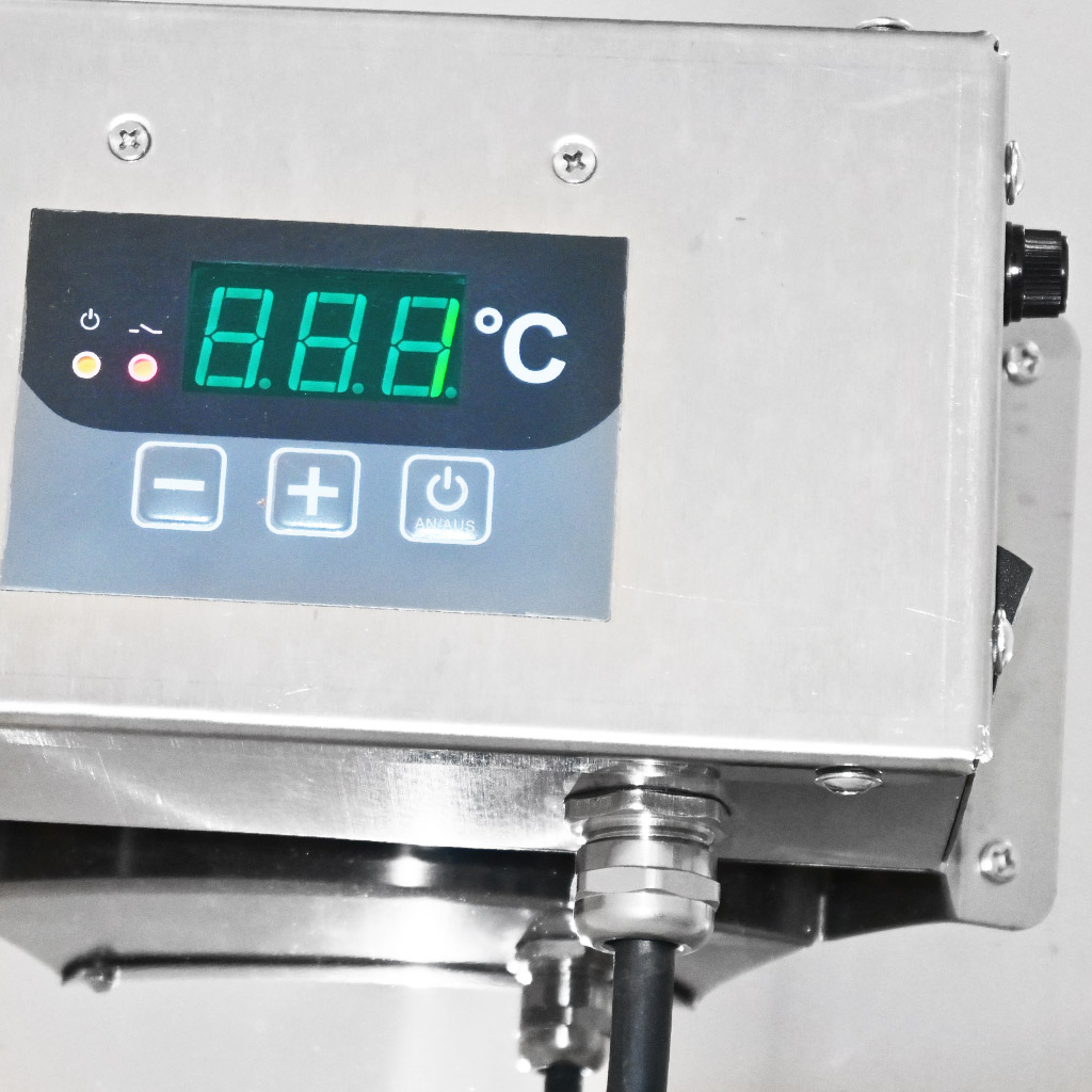 Stáčecí dekrystalizační nádoba s ohřevem Mellarius MaxiLine 230 V - 104 litrů / 150 kg