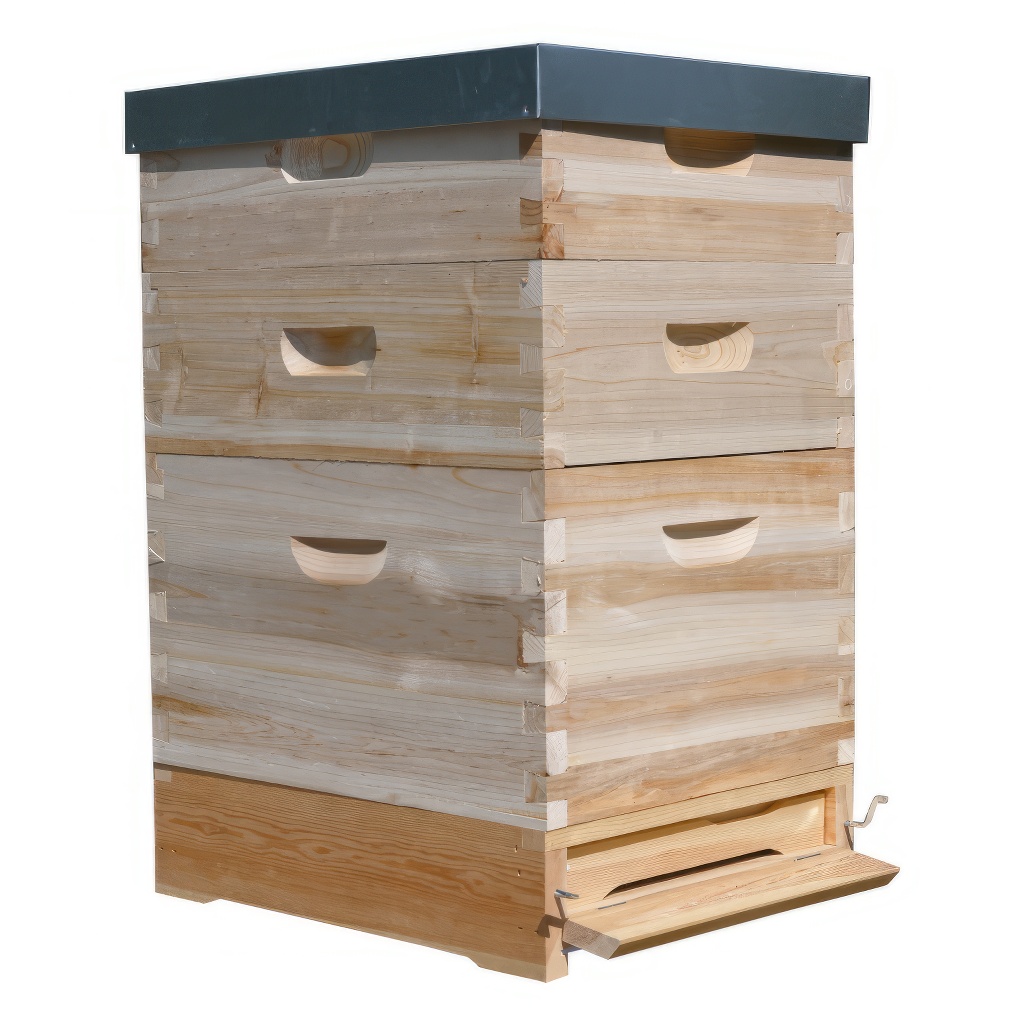 Včelí úl Dadant 1x(285) + 2x2/3(159) - 10 r. - cink