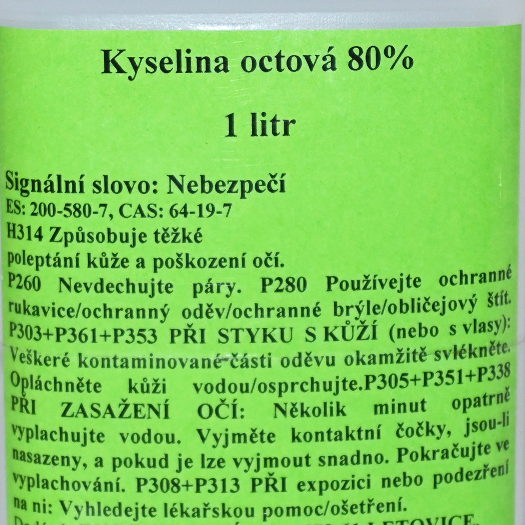 Kyselina octová 80 %