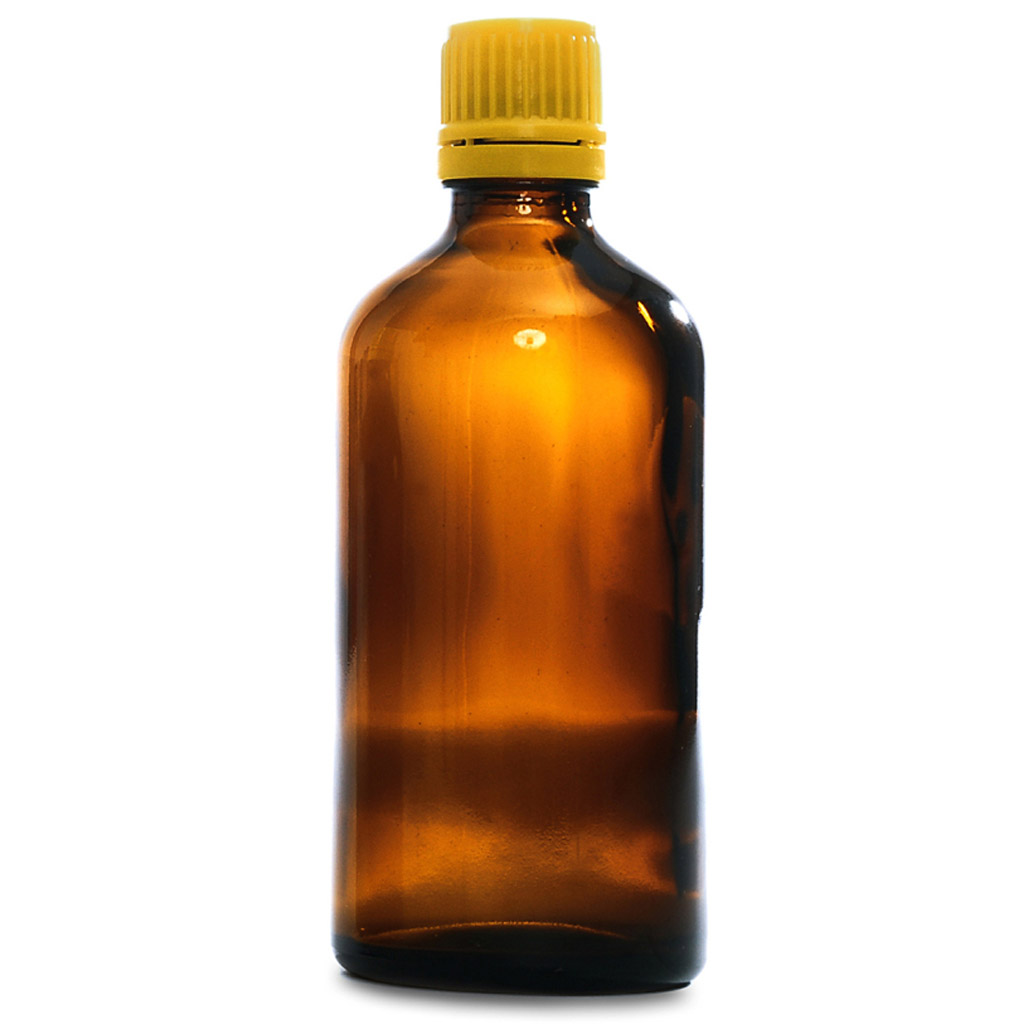 Hnědá skleněná lahvička 100 ml s kapátkem