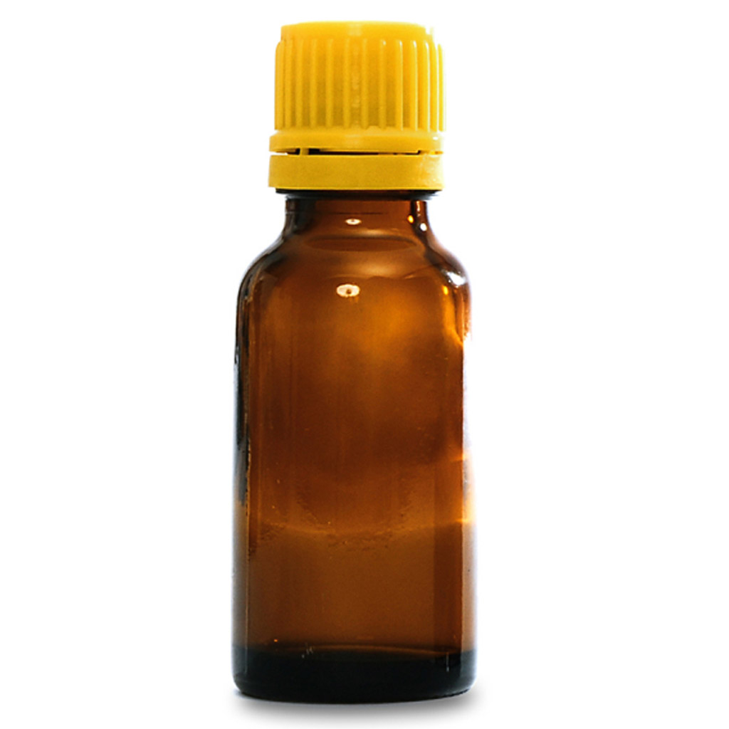 Hnědá skleněná lahvička 20 ml s kapátkem