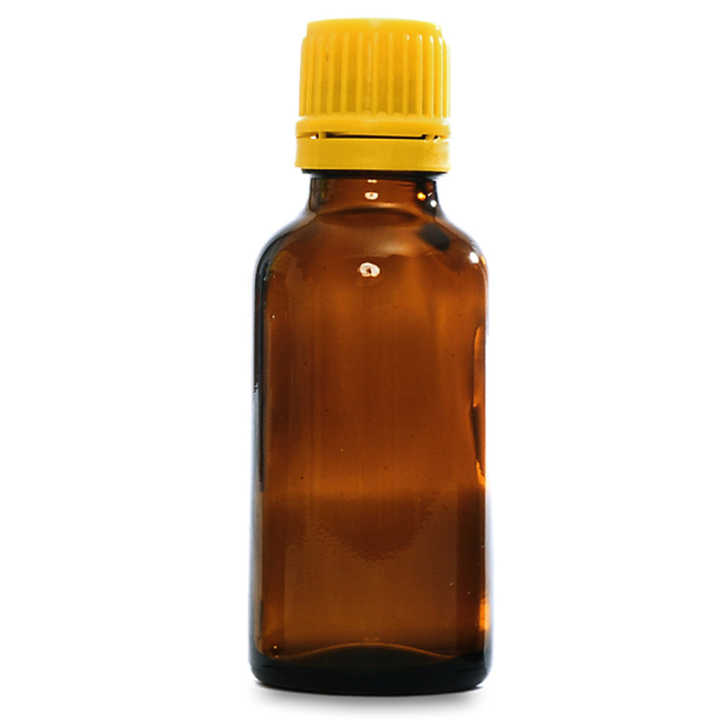 Hnědá skleněná lahvička 30 ml s kapátkem