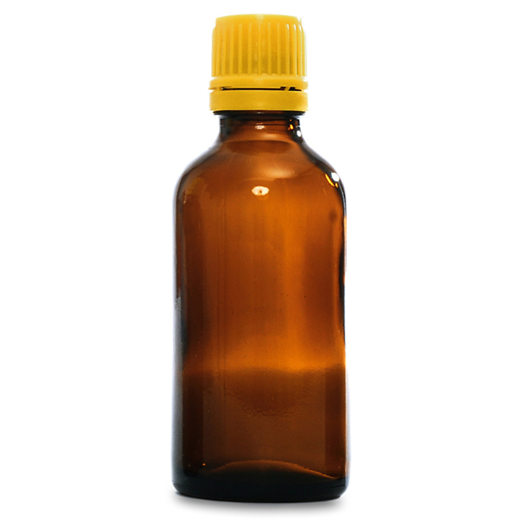 Hnědá skleněná lahvička 50 ml s kapátkem