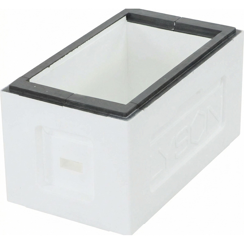 Polystyrenový nástavek český 39 x 24, lakovaný - verze II - žlutý