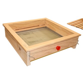 Celozasíťované varroa dno - Komplet s výsuvnou nerez mřížkou - 2 cm