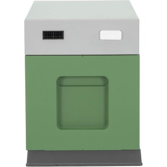 Plemenáč polystyrenový 39x24 - 6 rámků - šedo-zelený