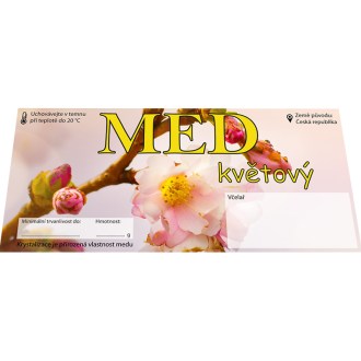 Etiketa MED - květový, typ 3