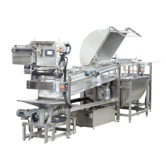 Linka na odvíčkování, 40 r. odvíčkovací stroj PREMIUM, extrudér 100 kg