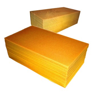 Mezistěny z včelího vosku 37x30 - 350x270 mm