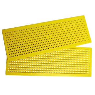 Pylochytová mřížka široká 408x148 mm, průměr otvoru 4,8 mm