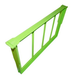 Plastový rámek 39x24 na volnou stavbu - zelený - termo