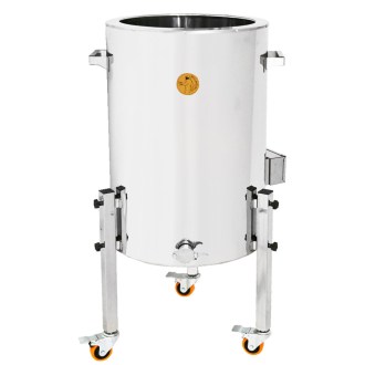 Stáčecí dekrystalizační nádoba s ohřevem Mellarius MaxiLine 230 V - 104 litrů / 150 kg