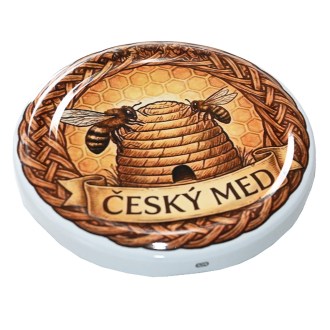 Víčko na sklenici TO 82 - Český med a košnice  - HOJ3
