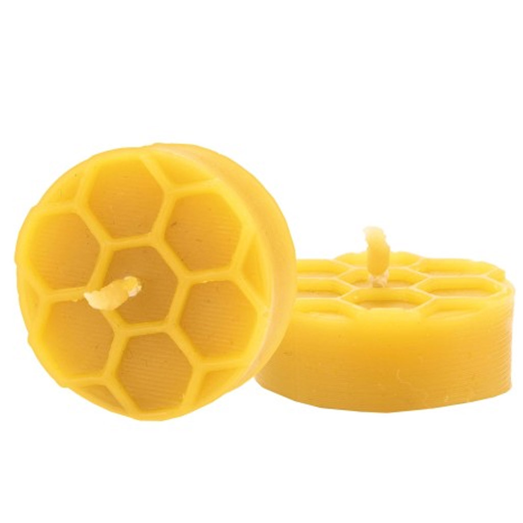Silikonová forma na svíčky - čajová svíčka se vzorem včelí buňky - 1,5 cm - FS512