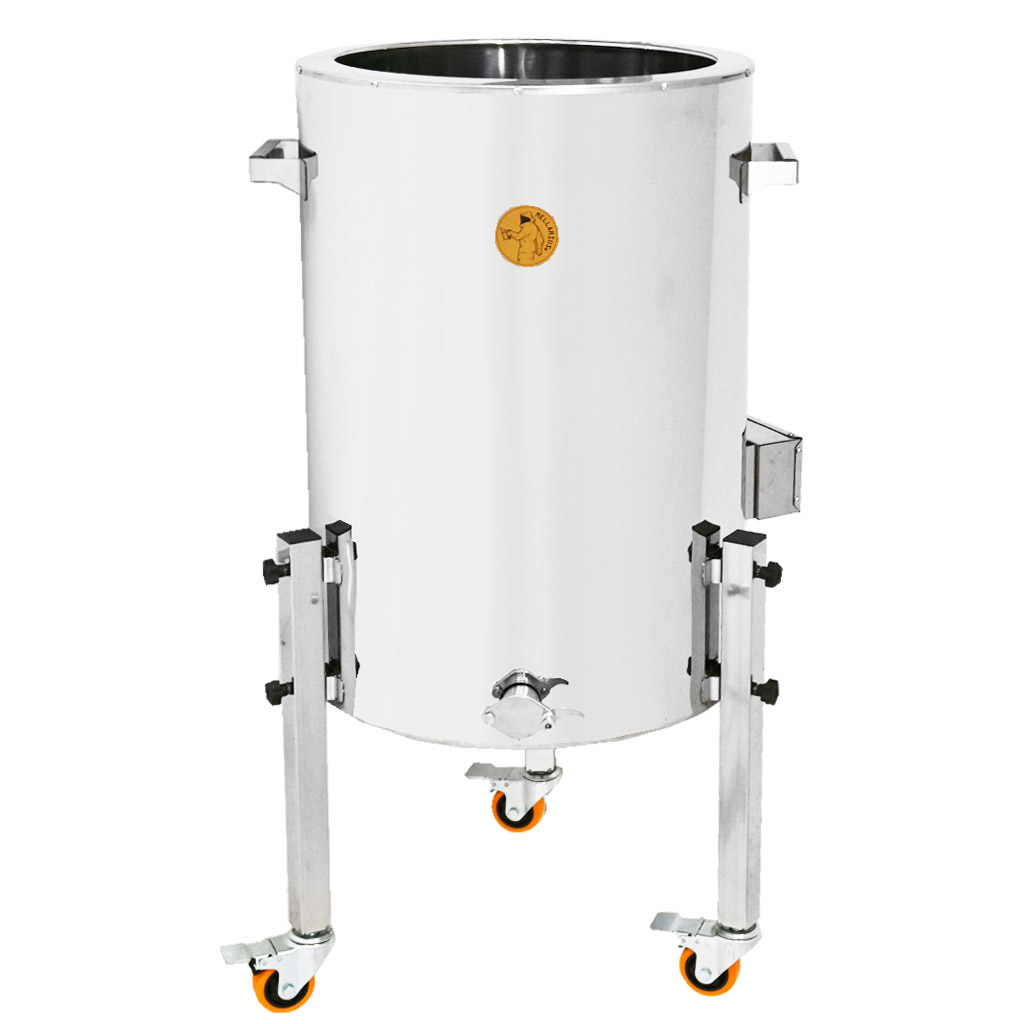 Stáčecí dekrystalizační nádoba s ohřevem Mellarius MaxiLine 230 V - 104 litrů / 150 kg