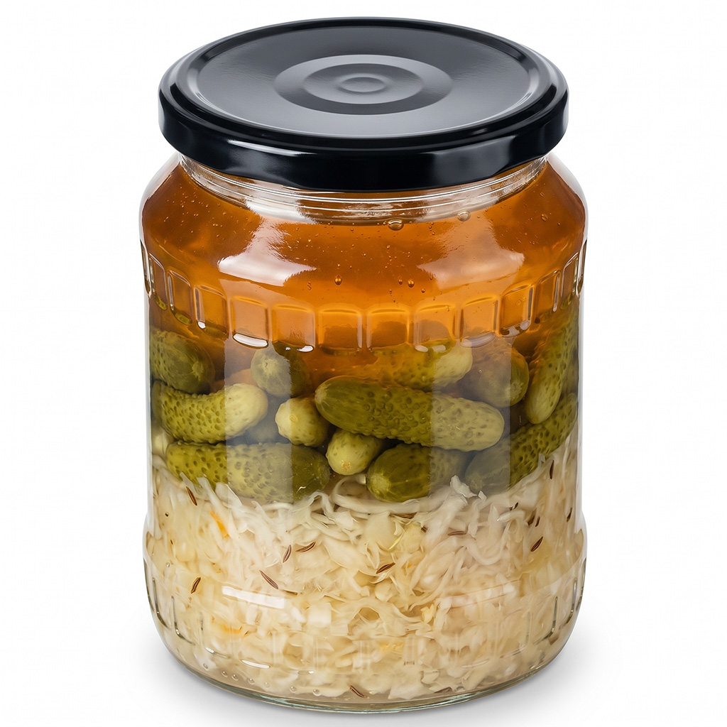 Zavařovací víčko na sklenici TO 82 - RBS - černé