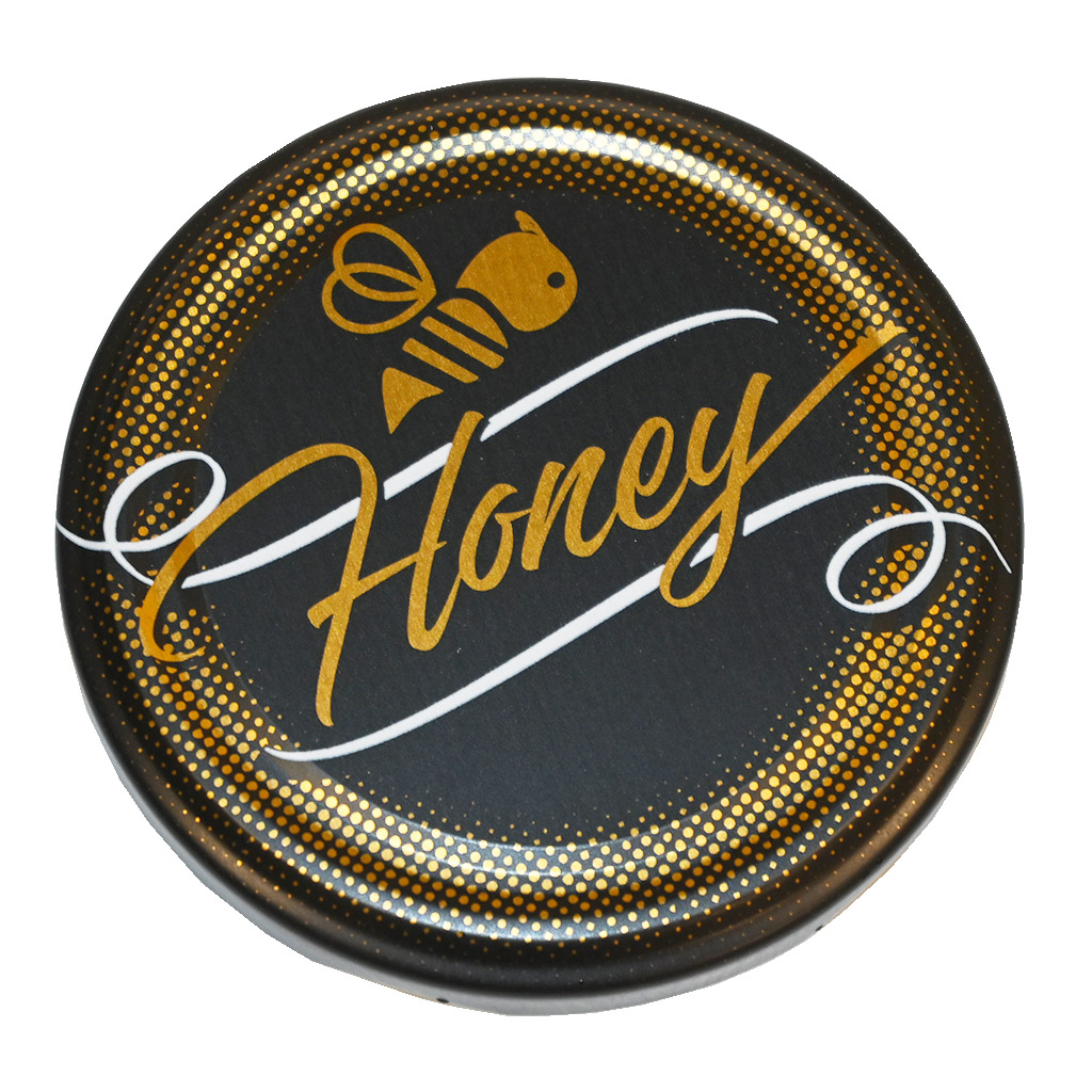 Víčko na sklenici TO 82 - Honey - černé - matné - HO12-2
