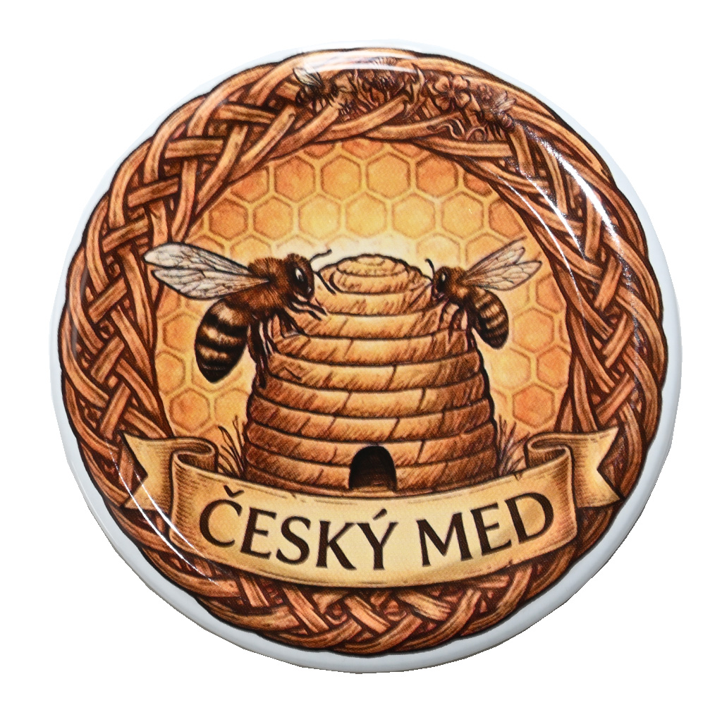 Víčko na sklenici TO 82 - Český med a košnice - HOJ3